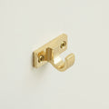 Solid Polished Brass Café Rod Support Bracket