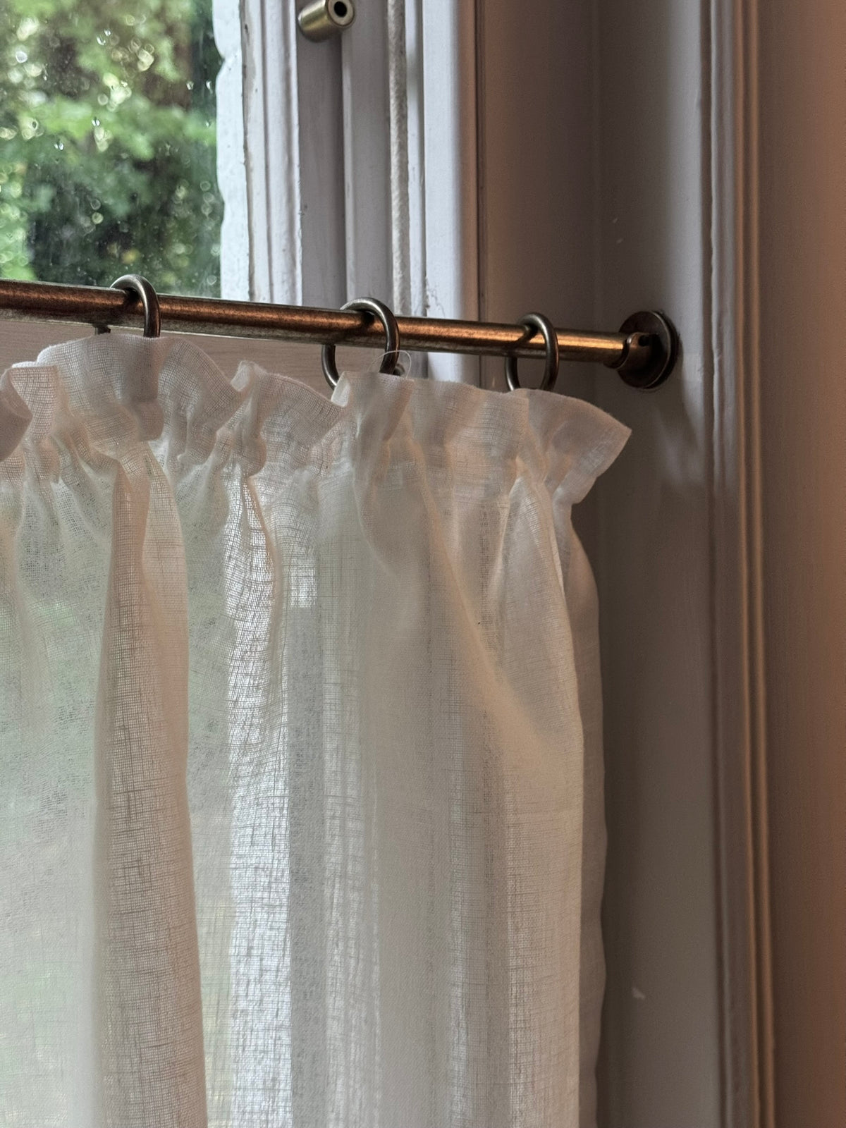 Midori Linen Tape Top Cafe Curtain