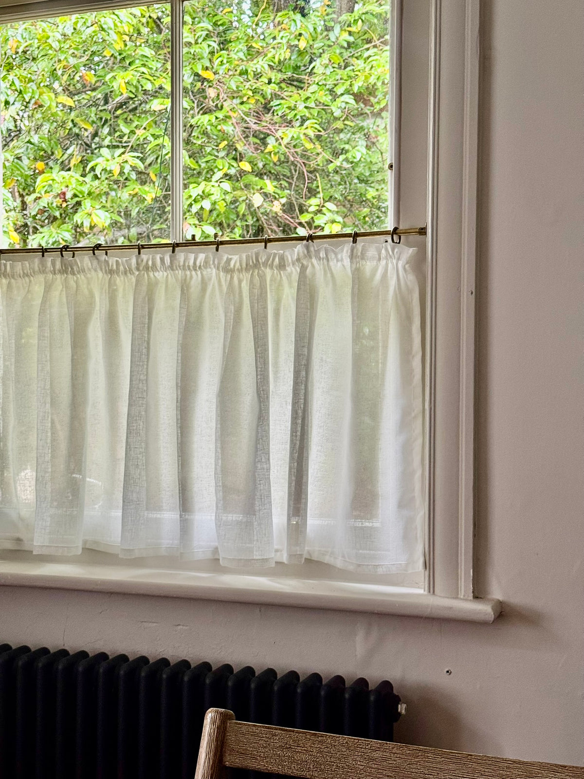 Midori Linen Tape Top Cafe Curtain