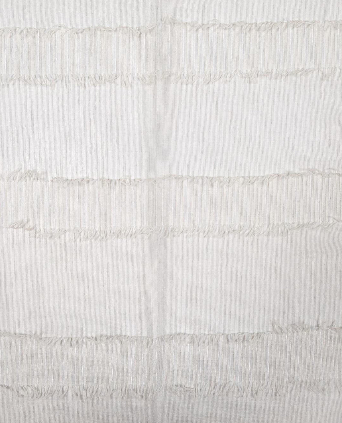 Loom Natural Slot Top Café Curtain