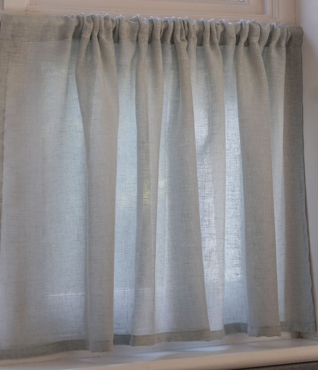 Midori Linen Slot Top Cafe Curtain