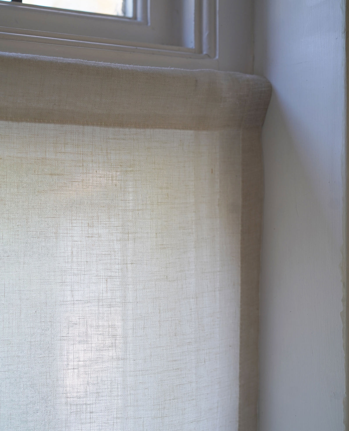 Midori Linen Slot Top Cafe Curtain