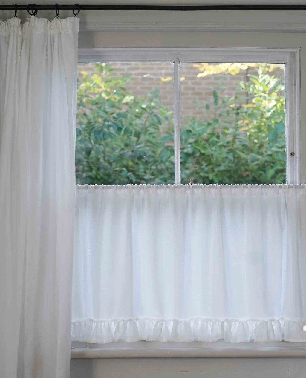 Midway Ruffle Slot Top Cafe Curtain