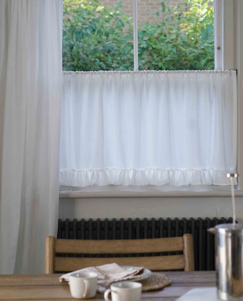 Midway Ruffle Slot Top Cafe Curtain
