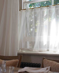 Milos FR Tape Top Cafe Curtain