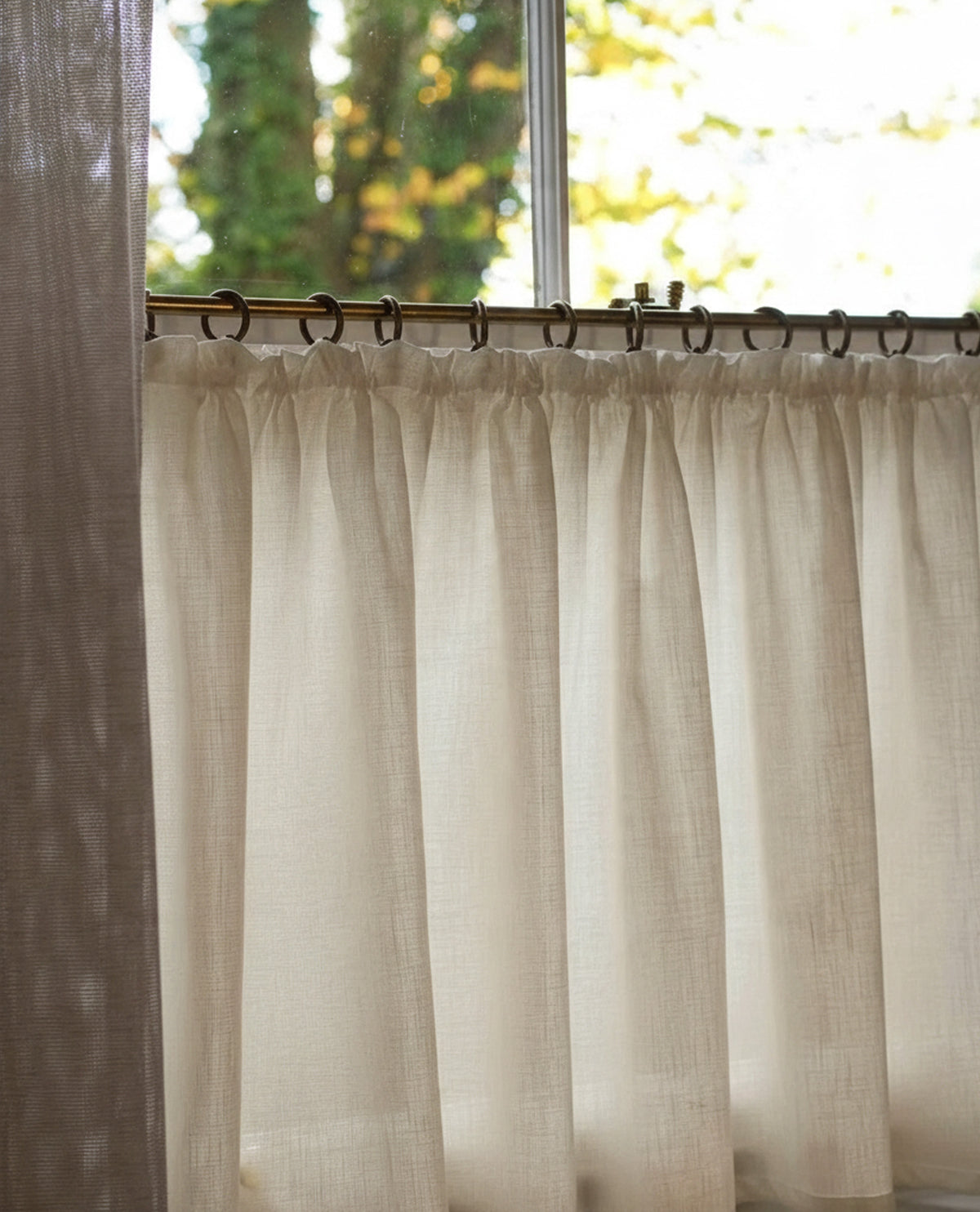 Midori Parsley Tape Top Cafe Curtain