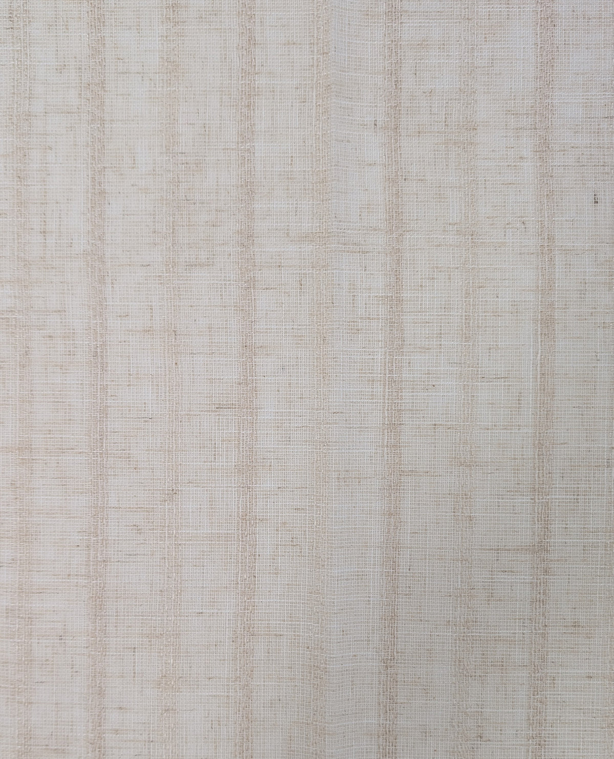 Reed Natural Slot Top Café Curtain