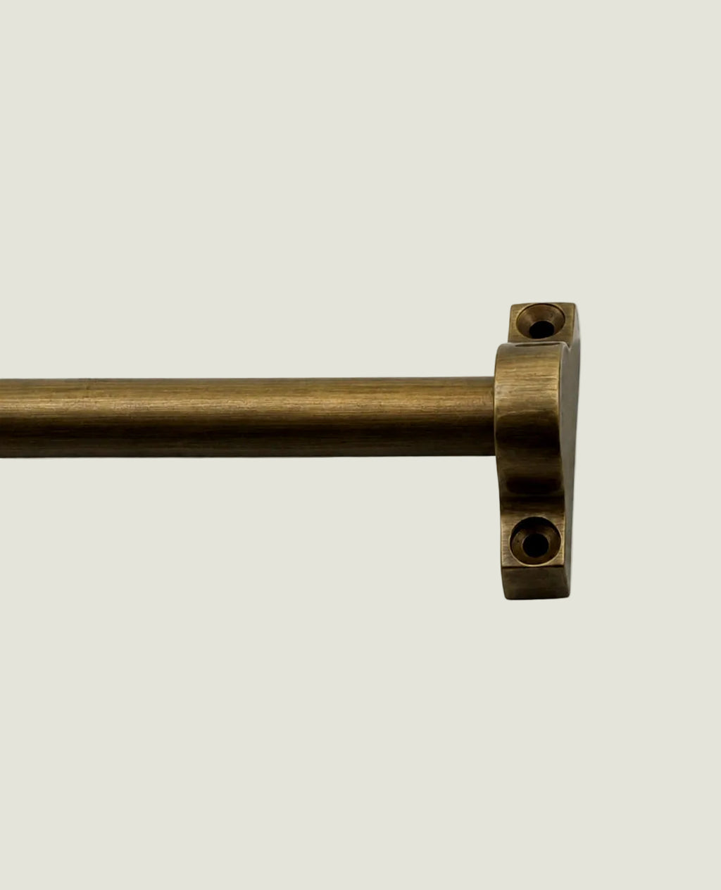 The Oscar Solid Antique Brass Face Fix Cafe Rod