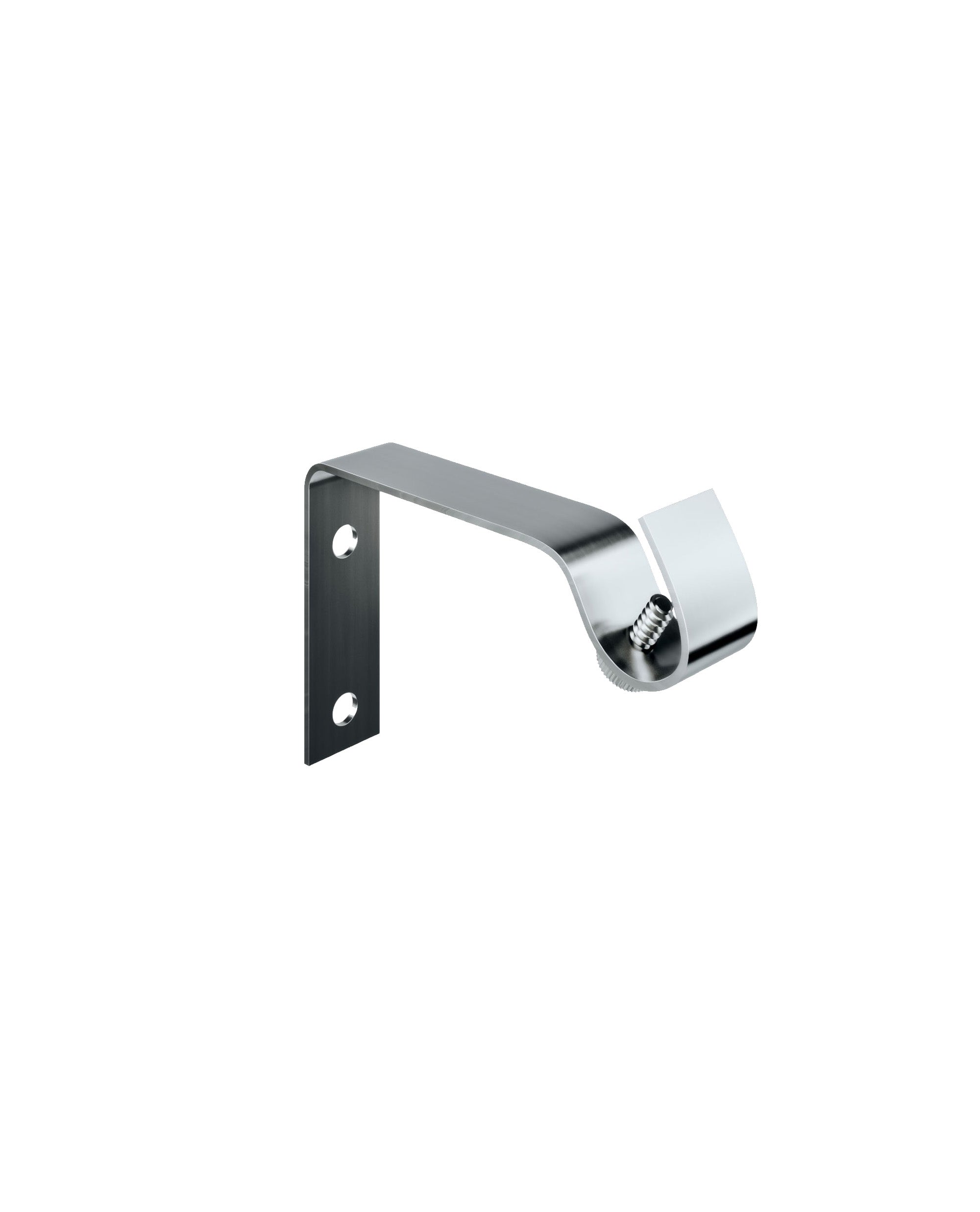 Extendable Metal Cafe Rod Satin Steel 10-13mm