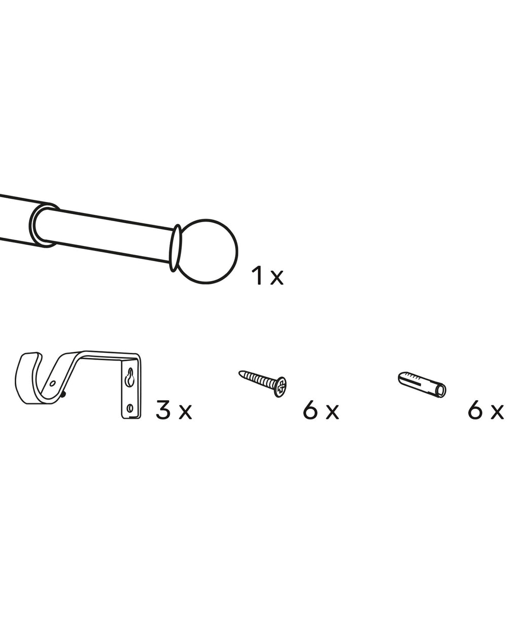 Extendable Metal Cafe Rod Satin Steel 10-13mm